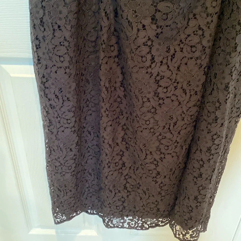City Chic womens plus black flourish lace dress Sz 22 New - Picture 5 of 5